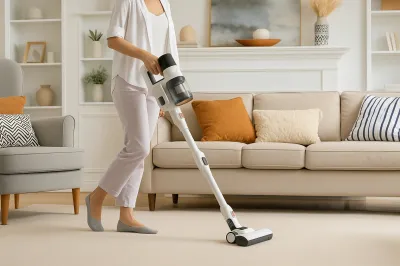 Aspirarea unui covor