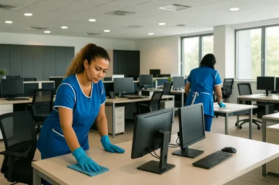 Curatarea unui spatiu de birouri