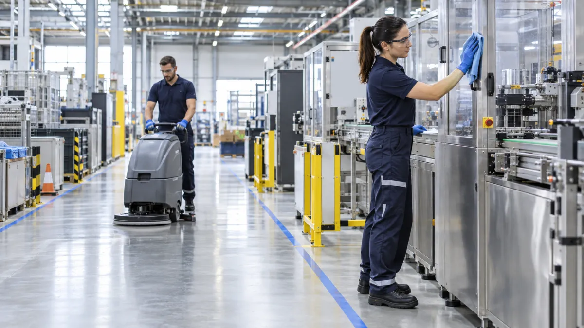 Particularitățile serviciilor de curățenie în spațiile de producție industrială